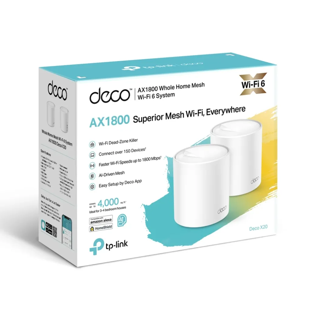 WiFi Mesh система TP-Link Deco X20 2-pack- Фото 4