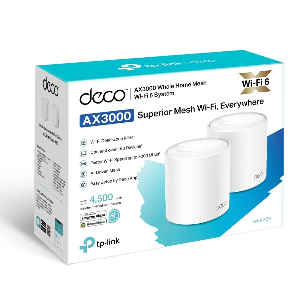 WiFi Mesh система TP-Link Deco X50 2-pack- Фото 4