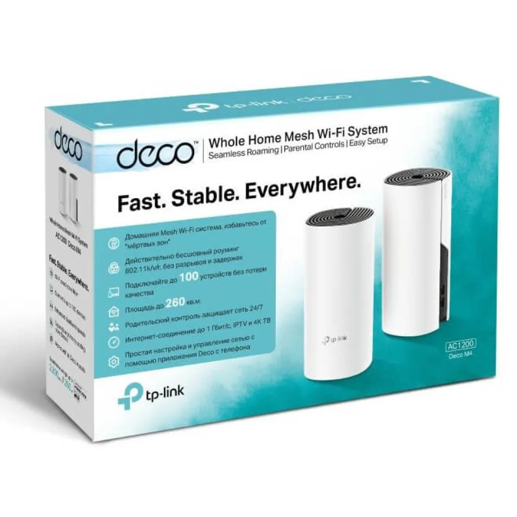 WiFi Mesh система TP-Link DECO M4 (2-pack)- Фото 3