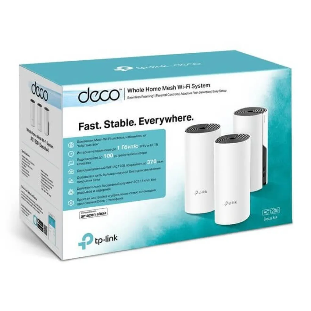 WiFi Mesh система TP-Link DECO M4 (3-pack)- Фото 2