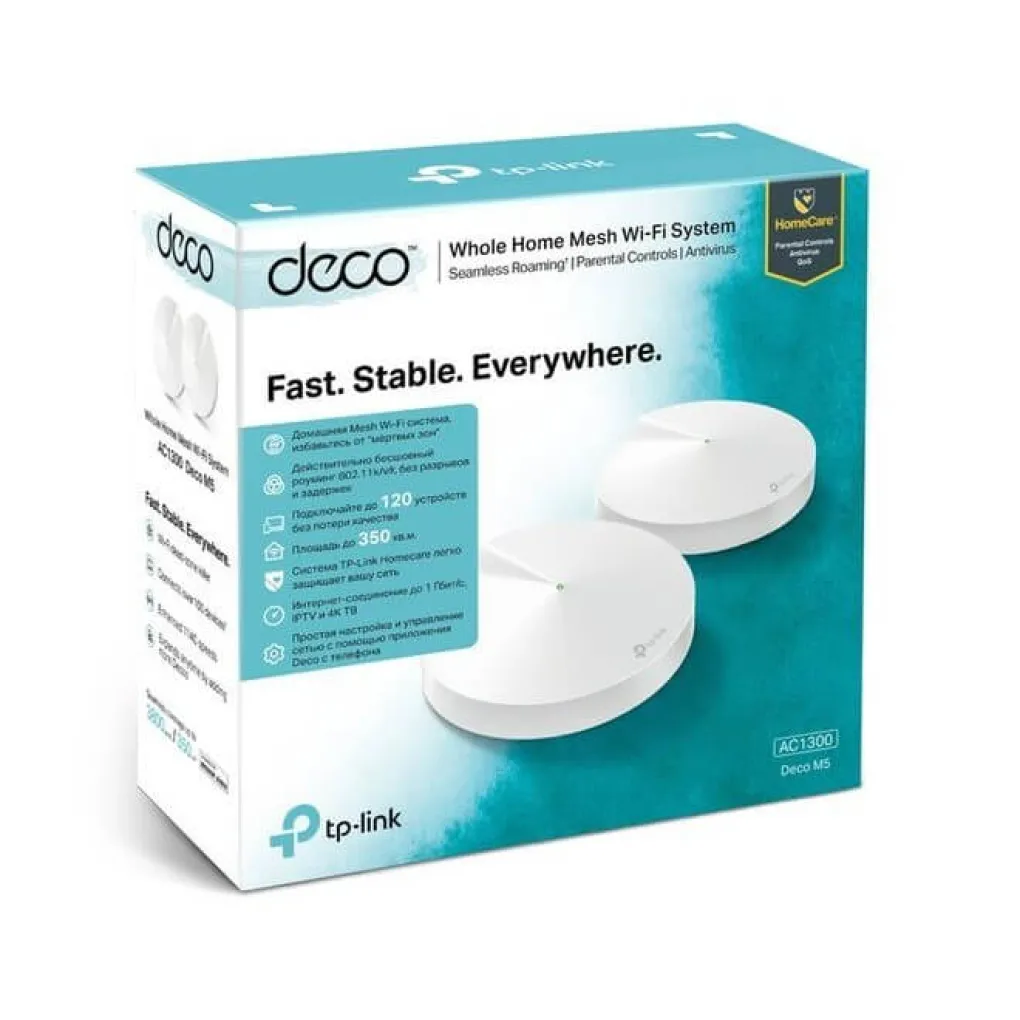 WiFi Mesh система TP-Link DECO M5 (2-pack)- Фото 4