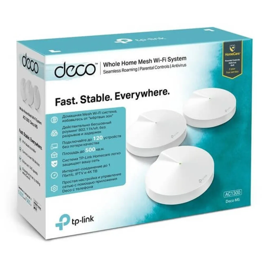 WiFi Mesh система TP-Link DECO M5 (3-pack)- Фото 4