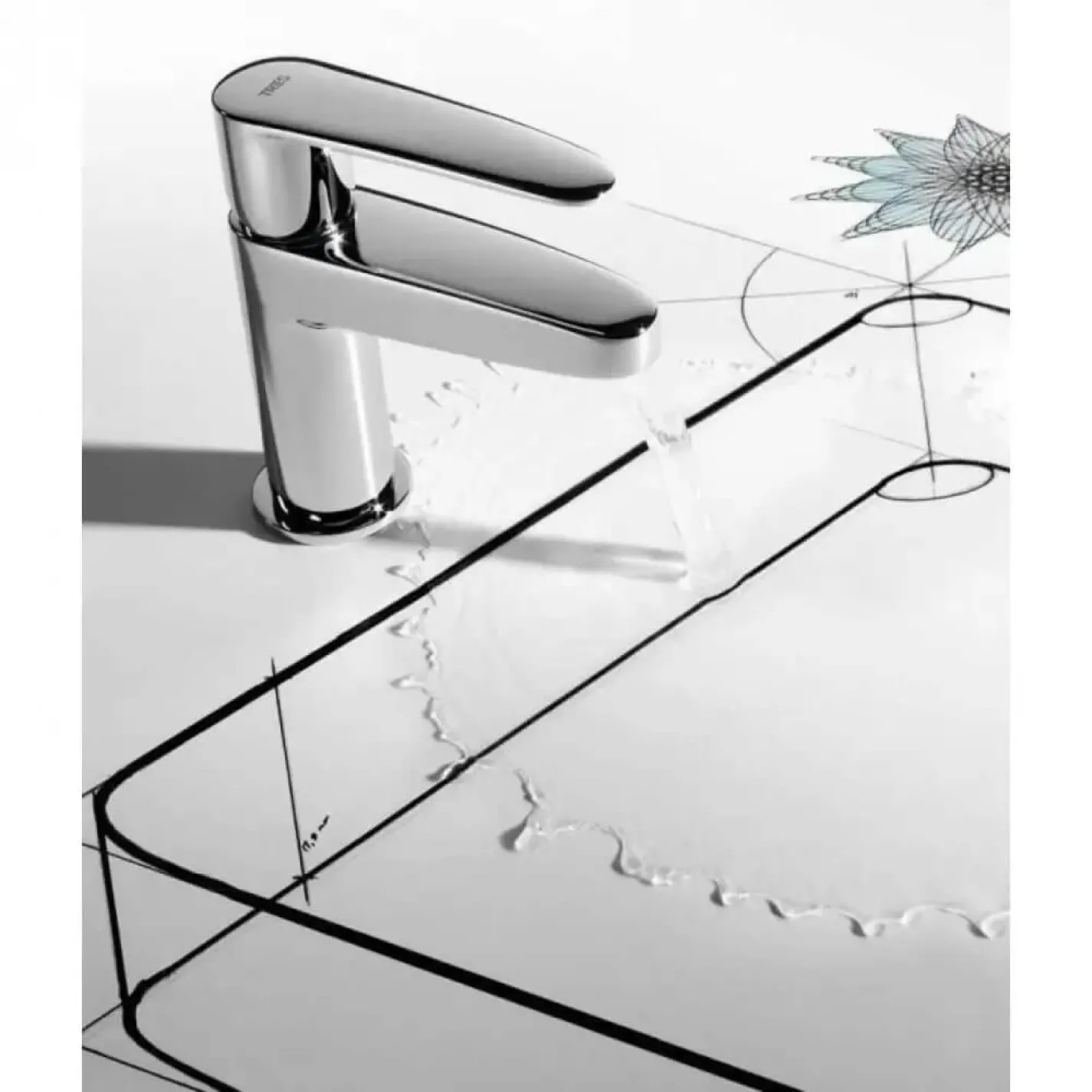 Набор смесителей для ванны Tres + кухонный смеситель (202016) - Фото 5
