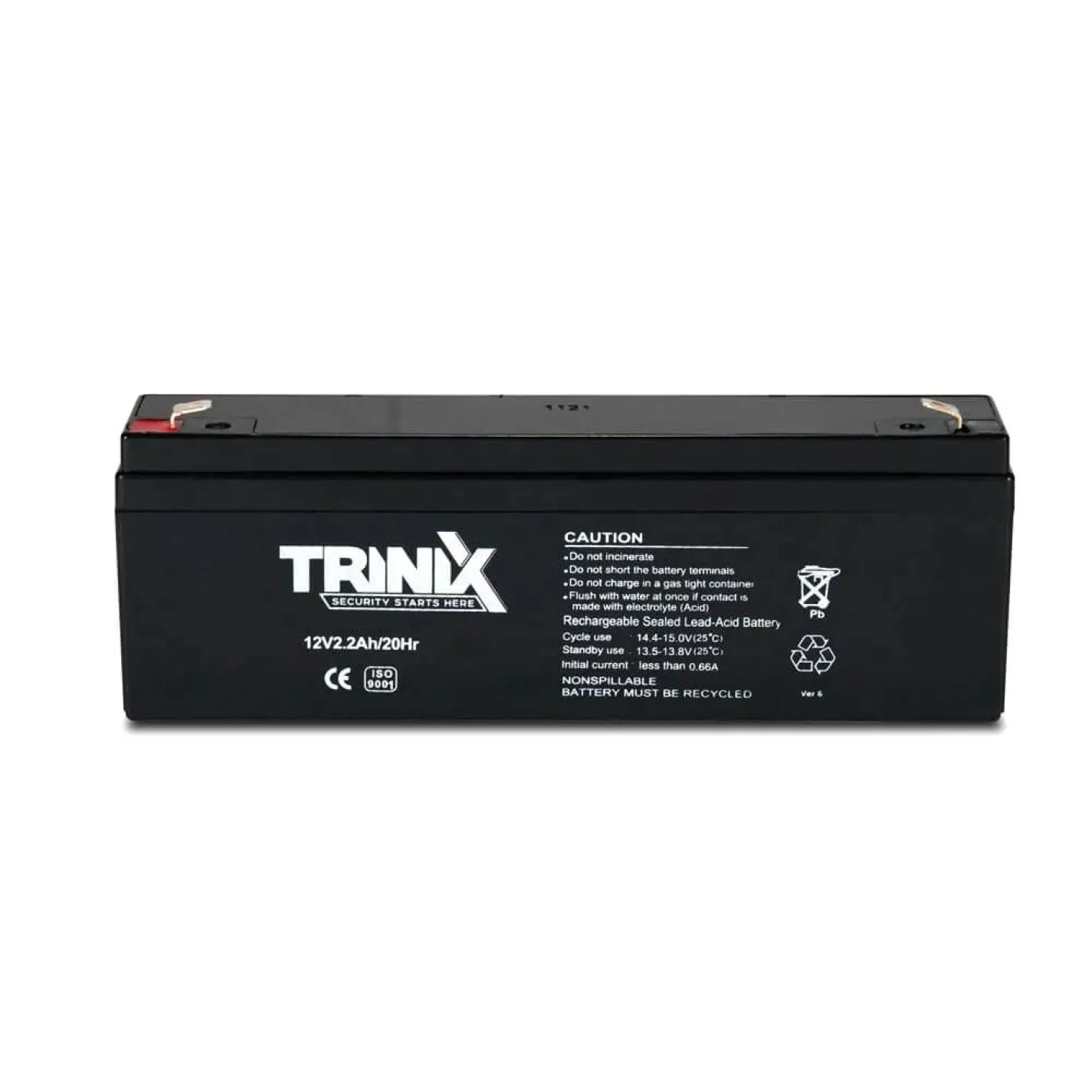 Акумуляторна батарея свинцево-кислотна Trinix 12В 2.2Аг 12V2.2Ah/20Hr AGM - Фото 1