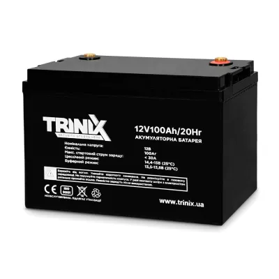 Аккумуляторная батарея свинцово-кислотная Trinix 12V100Ah/20Hr AGM 12В 100Аг