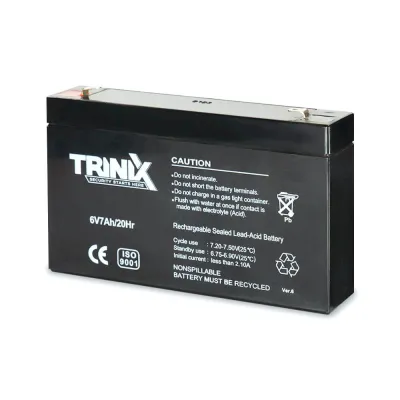 Акумуляторна батарея свинцево-кислотна Trinix 6В 7Аг 6V7Ah/20Hr AGM
