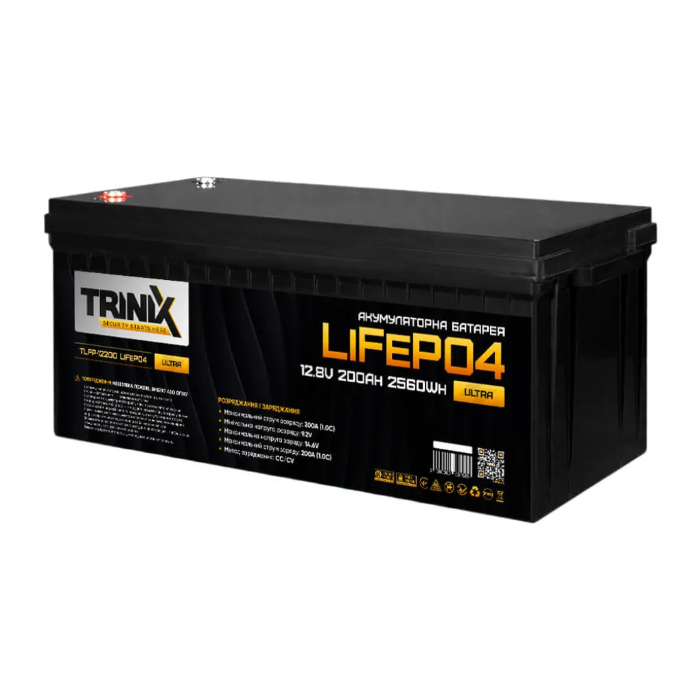 Акумуляторна батарея літій-залізо-фосфатна Trinix 12.8 В 200Аг TLFP-12200 Ultra LiFePO4 (44-00086)- Фото 1