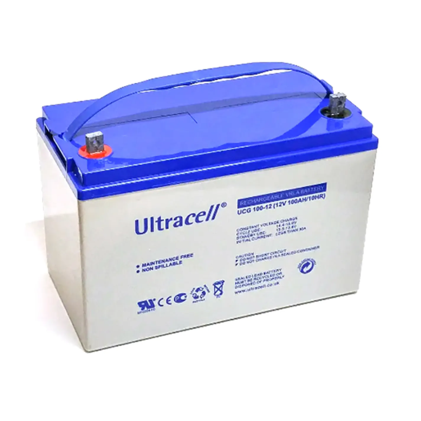 Аккумуляторная батарея Ultracell UCG100-12 Gel 12V 100Ah - Фото 2