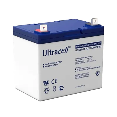 Акумуляторна батарея Ultracell UCG35-12 Gel 12V 35Ah, білий