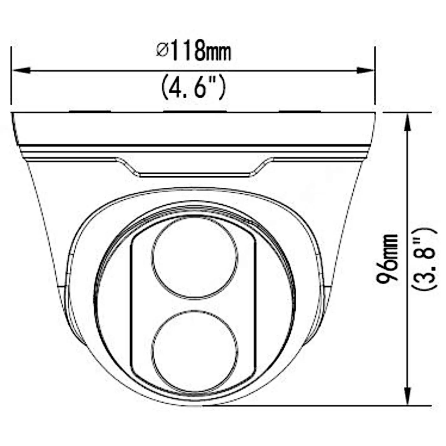 IP-камера відеоспостереження Uniview IPC3618LR3-DPF28-F 8Mp (2.8 мм) (8882) - Фото 2