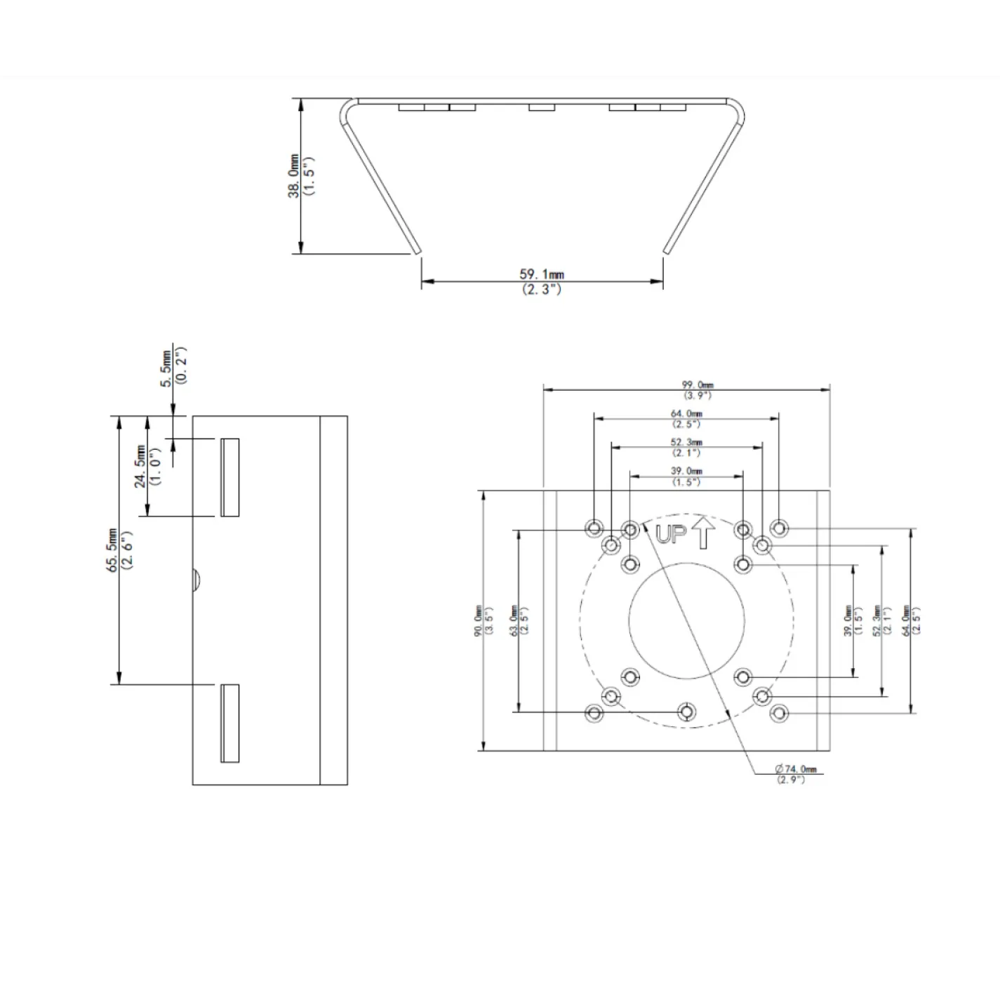 Кронштейн на стовп Uniview TR-UP06-B-IN (7049-1) - Фото 3