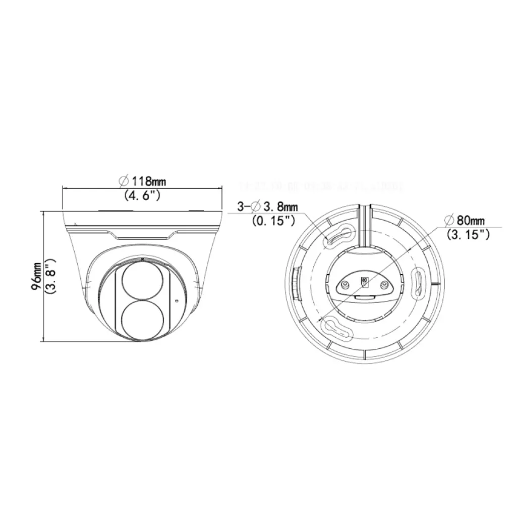 IP-камера відеоспостереження Uniview IPC3614LB-ADF40K-H 4Mp (2.8 мм) (41462)- Фото 4