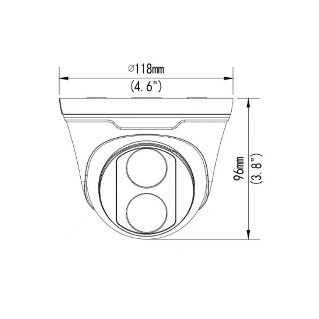 IP-камера відеоспостереження Uniview IPC3614LE-ADF40K-G 4Mp (4 мм) (21829)- Фото 4
