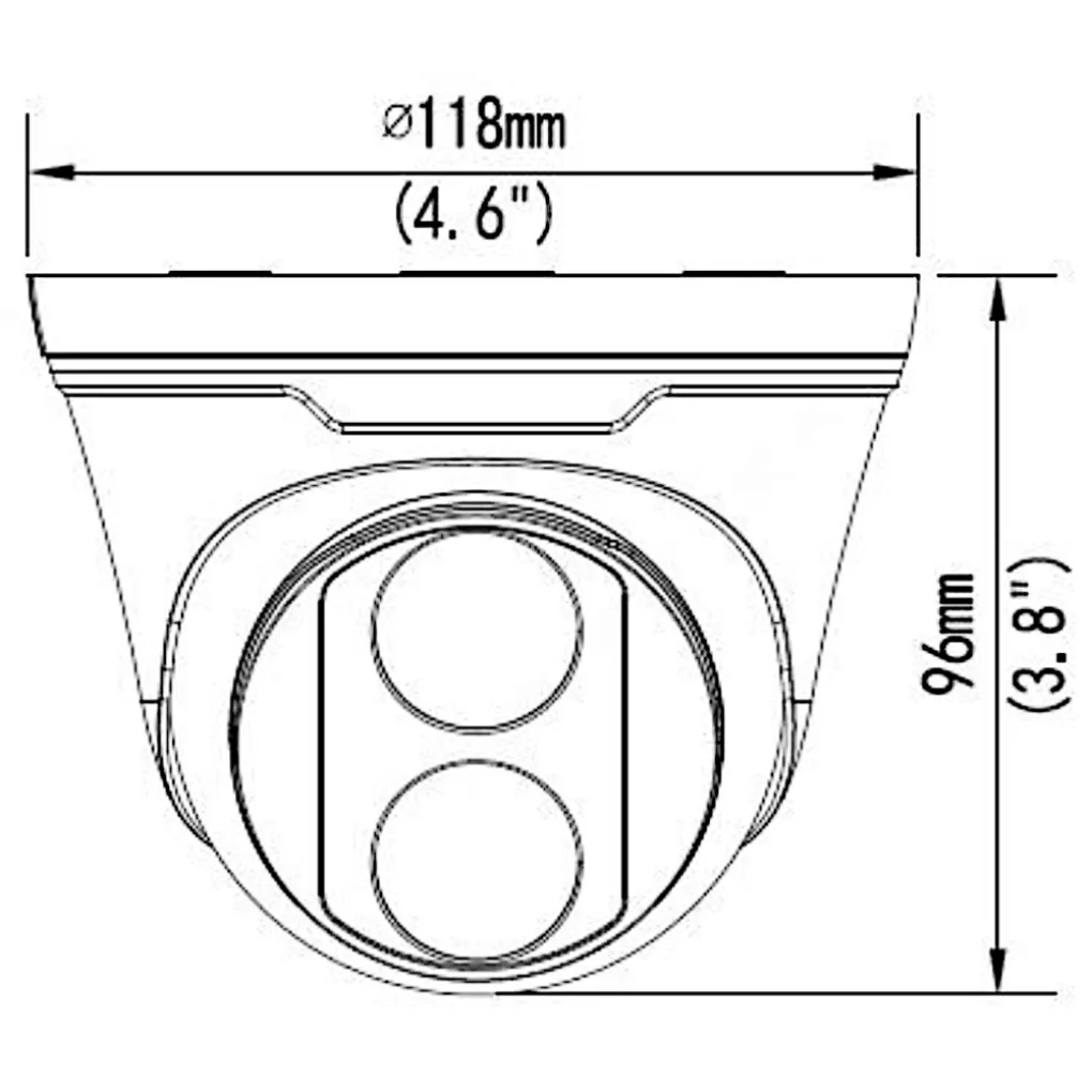 IP-камера відеоспостереження Uniview IPC3618LR3-DPF28-F 8Mp (2.8 мм) (8882)- Фото 3