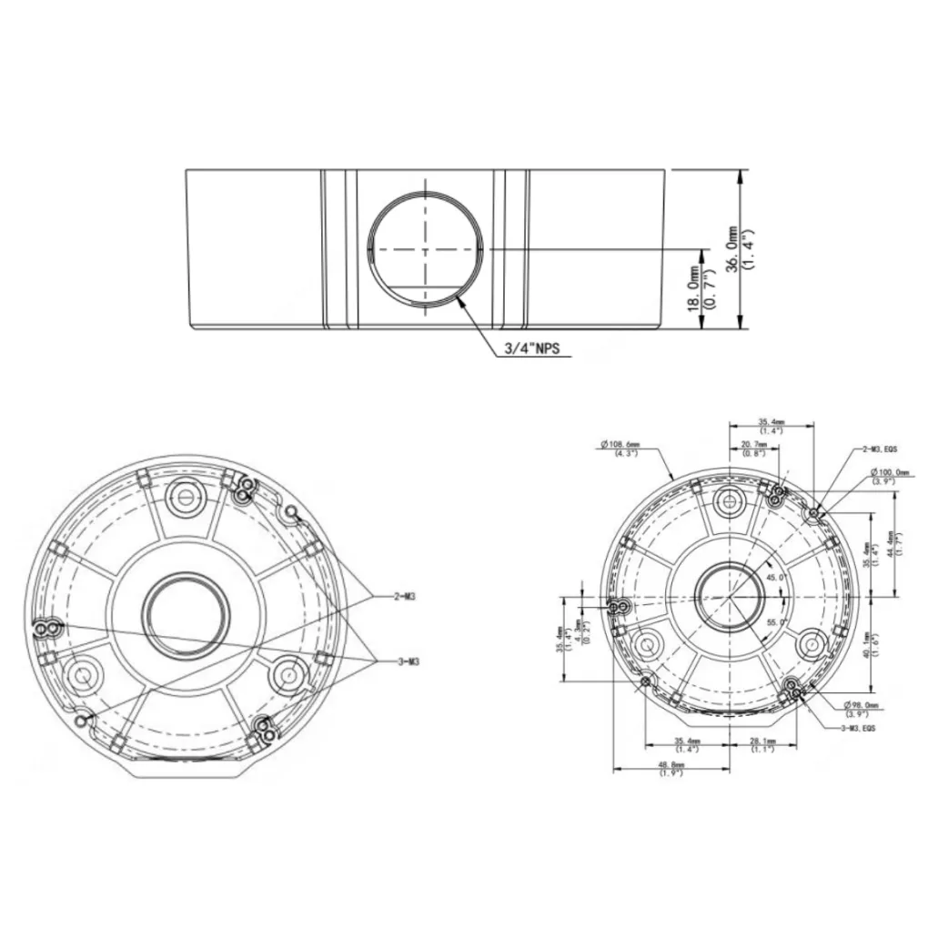 Комутационная коробка Uniview TR-JB03-G-IN (7932)- Фото 4