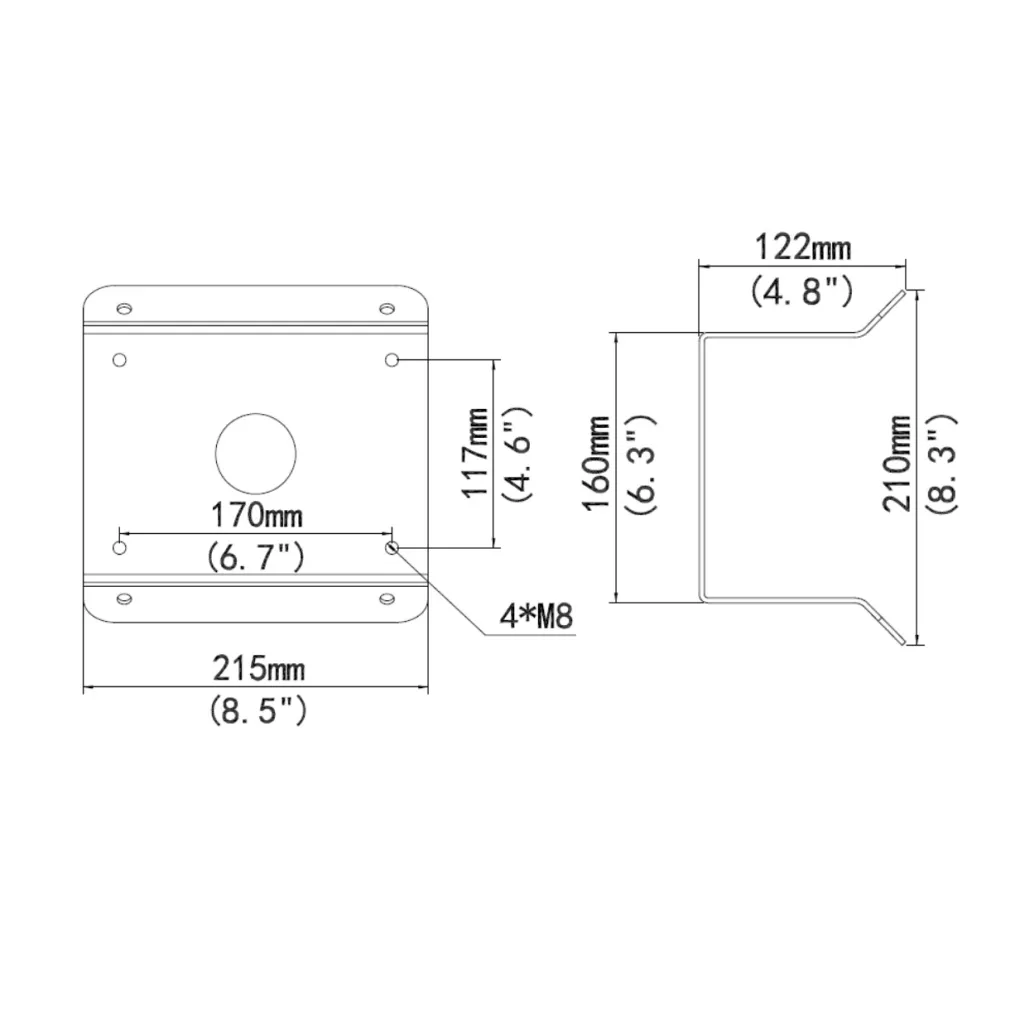 Кронштейн угловой Uniview TR-UC08-A-IN (Steel) (7052-1)- Фото 4