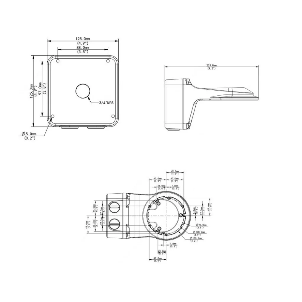 Кронштейн Uniview TR-JB07 / WM03-F-IN 7936- Фото 4