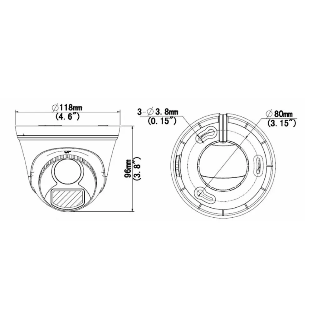 MHD-камера відеоспостереження Uniview UAC-T112-F28-W 2Mp (2.8 мм) (29119)- Фото 4