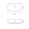 Раковина подвесная VBI Jesli L белый VBI-015614- Фото 4