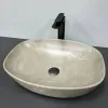 Раковина накладная VBI Olbia бежевый камень мат VBI-014301- Фото 3