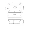 Раковина под столешницу VBI Merano белый VBI-018004- Фото 4