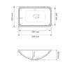 Раковина под столешницу VBI Modika белый VBI-018027- Фото 4