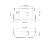 Раковина подвесная VBI Jesli R белый VBI-015613- Фото 4