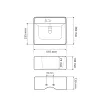 Раковина подвесная VBI Padua 40 белый VBI-012202- Фото 4
