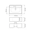 Раковина подвесная VBI Padua 70 белый VBI-012203- Фото 4