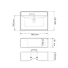Раковина подвесная VBI Padua 80 белый VBI-012204- Фото 4