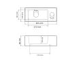 Раковина подвесная VBI Komo L черный мат VBI-015615- Фото 4