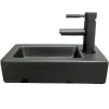 Раковина подвесная VBI Komo L черный мат VBI-015615- Фото 1