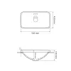 Раковина врезная VBI Bitetto белый VBI-018016- Фото 4