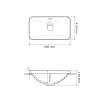 Раковина врезная VBI Bitritto M белый VBI-018025- Фото 4