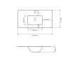 Раковина врезная VBI Ferrara 100 белый VBI-018030- Фото 4