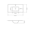 Раковина врезная VBI Ferrara 120 белый VBI-018031- Фото 4