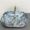 Раковина накладная VBI Bergamo Blue tourmaline glossy (VBI-012504)- Фото 2