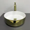 Раковина накладная VBI Prato GoldWhite (VBI-011415)- Фото 4