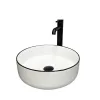 Раковина накладная VBI Prato White Black Edge (VBI-011414)- Фото 1