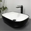 Раковина накладная VBI Ravenna Black White glossy (VBI-011226)- Фото 4