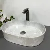 Умывальник VBI Verona 50 GREY STONE GLOSSY VBI-011310- Фото 3