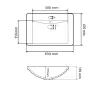 Раковина врезная VBI Busso 80 White (VBI-018046)- Фото 3