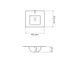 Раковина врезная VBI Ferrara 40 White (VBI-018011)- Фото 2