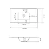 Раковина врезная VBI Ferrara 70 Black matt (VBI-018043)- Фото 4