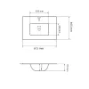 Раковина врезная VBI Mortara 60 White (VBI-018040)- Фото 4