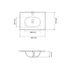 Раковина врезная VBI Pordenone White (VBI-018047)- Фото 4