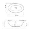 Умивальник (раковина) VBI Terni M Travertine накладний VBI-011804- Фото 4