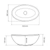 Умывальник (раковина) VBI Terni S White накладной VBI-011802- Фото 4