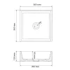Умывальник (раковина) VBI Triest XS White накладной VBI-012714- Фото 4