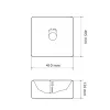 Умывальник (раковина) VBI Troia White Glossy накладной VBI-016400- Фото 4